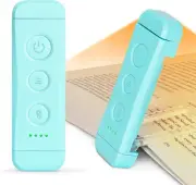 Glocusent USB Rechargeable Book Light for Reading in Bed, Portable Clip-On