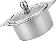 Mikinona Electric Hot Plate Stainless Steel Hot Pot Induction Cooker Wok Stewpot