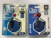 (2) Pilot IL74B # 74 Super Bright LED Light Bulbs Blue 12V For 2721 2723 37 73 (for: Volkswagen)
