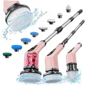 Electric Spin Scrubber, Cordless Powerful Scrub Brush for Cleaning Rose