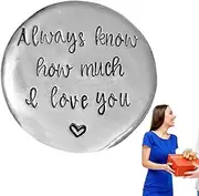 Love Pewter Pocket Tokens | Pewter Love Handmade Sentiment Coin,Love Coin Collection Commemorative Keepsake to Inspire and Make Him/Her Lucky