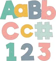 Carson Dellosa We Belong 219 Piece 4 Inch Speckled Bulletin Board Letters for Classroom, Alphabet Letters, Numbers, Punctuation & Symbols, Cut Out Letters for Bulletin Boards