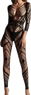 [Generic] Garter Belts Women Sexy Lingerie Fishnet Bodystocking Underwear Nightwear Chemises Bodysuits Sparkly Fishnets for Women Pants