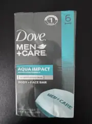 Dove Men + Care Aqua Impact 6 Bars of Soap