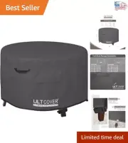 Secure Fit Waterproof Fire Pit Cover 50-inch - Reliable Weather Protection