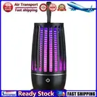LF# Bug Zapper Trap Lamp USB Rechargeable Indoor Electric Bug Zapper (Black)