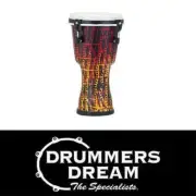 Pearl 10" Top Tuned Synthetic Shell Djembe Drum - Tribal Fire Finish