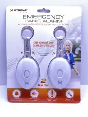 XTREMETECH 140dB Personal Alarm Keychain Emergency Panic Alarm With Flashlight