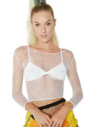 Dangerous Woman Fishnet Top