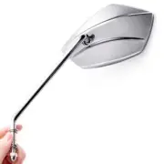 Palm Mirrors CNC tall Stem Chrome 5/16" for Harley Dyna Super Glide Switchback