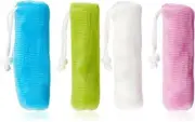 Daylee Naturals Exfoliating Mesh Soap Saver Bag Assorted Colors (4pk)