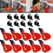 Poultry Drinker Nipple Drinking-New 10*Automatic Chicken Bird Water Drinking Cup
