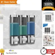 High-Quality Wall-Mounted Soap Dispenser with Extra-Strong Adhesive – Gray