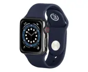 3sixT Silicone Sports Band/Bracelet/Strap For Apple Watch 38/40mm Navy Blue