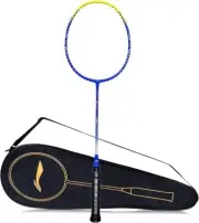 Li-Ning G-Force 3600 Superlite Carbon Fibre Strung Badminton Racket Blue/Yellow