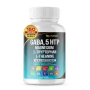 GUDOMET GABA 5-HTP L-Tryptophan L-Theanine Vitamin D3 Vitamin B6 Holy Basil V...