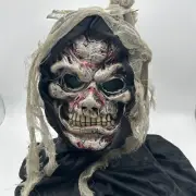 Fun World Crypt Creatures Full Head & Neck Zombie Mask Cosplay Prop New