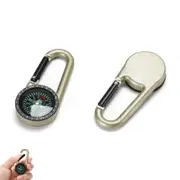 Carabiner Compass Outdoor Adventure Tools, Small Pocket-Sized Waterproof Gear, Mini Clip for Camping, Survival Tool, Emergency Kit, Hiking,Backpacking