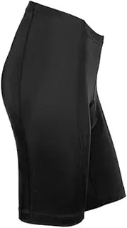 [CANARI] Women's Trail Short, Cycling Shorts with Lightweight Padding and Reflective Logos, Black