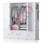 DIY16 Cube White Storage Cabinet Compartment Wardrobe Rack Shelf Portable Closet