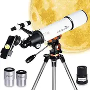 HETEKAN Telescope, Astronomy Telescope for Adults, Children and Beginners, Large 80 mm Aperture Professional Refractor Telescopes for Stars, Moon and Landscape Observation