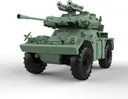 MRY-SFW LF48910 1/48 Military Model Kit Britain FV721-Fox Armoured Fighting Vehicle