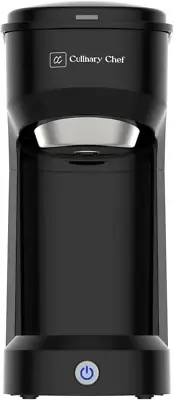 Retro Single Serve Maker, Brewer for Ground Coffee, 300 Milliliters, BLACK