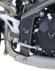 R&G Racing Black Boot Guard Kit | Triumph Speed Triple 2011