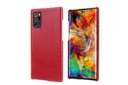 For Samsung Galaxy Note 20 Ultra Case Light Genuine Leather Protective Cover Red