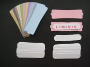 48pc CARDSTOCK PUNCH TAGS STAMPIN UP SOFT SUBTLE MODERN LABEL & WORD WINDOW