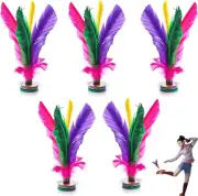 5 Pack Kick Shuttlecock, 7.5 Inch Chinese Jianzi Shuttlecock, Chinese Jianzi ...
