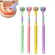 Teeth Care Oral Care Travel Toothbrush 3-Sided Toothbrush Clean Teeth and Gums