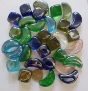 700 grams of large glass pebbles- (qty 30)