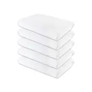 5PK Jason Commercial J-Dry Supreme Bath Towel 70x140cm - White