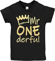 [Aiden's Corner] Mr Onederful Handmade Cute Baby Boy 1st Birthday Shirts