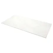 LOCKEBO custom made worktop, white/grey lively marble effect/glass composite, 1 m²x2.0 cm
