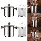 Deep Fry Pot with Double Handle Mini Deep Oil Fryer for Turkey Drumsticks