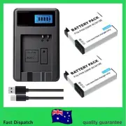 2 Battery +Lcd Charger For Panasonic Lumix DMC-FT5 DMC-FT6 FT7 DMC-LZ40 DMC-TZ40