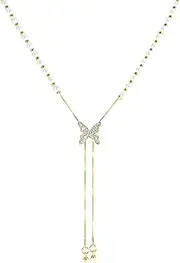 Buyongwant Butterfly Necklace for Women Irregular Waist Chain Adjustable Pull Long Neckchain Collar Chain Fashion High grade Jewelry Ladies Valentine's Day Gift