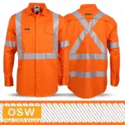 Hi Vis UNISEX Light Weight Segmented Coolight X Cross-Back NSW Rail Shirt 3646