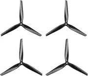 4pcs HQ Macroquad Prop 8X4X3 Tri-Blade Propeller 8 inch CW CCW Propeller Black-Glass Fiber Nylon for RC FPV Drone Quadcopter