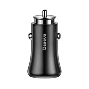 4.8A Dual USB Ports Fast Car Charger For iPhone X 8Plus Oneplus5 Xiaomi 6 Mi A1 Tablet BLACK COLOR