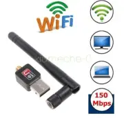 Mini 150Mbps USB WiFi Wireless Adapter Dongle LAN Card 802.11n/g/b w/Antenna