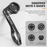Bike Extension GPS Computer Mount Holder Kit Handlebar for Garmin Wahoo Bryton