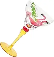Vaguelly Delicate Cocktail Glass Multi Function Wine Goblet for Parties Decorative Painting Design Unique Table Decor Present for Friends and Family