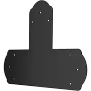 Heavy-Duty Black T Mending Plates - 8 Pack, 6" Wood Connector Brackets