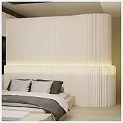 Magnetic door curtain Foldablea Paper Room Divider with LED Light & Thickened Panels - Portable Privacy Screen Partition for Home, Office, Dorm, Studio, Clothing Store & Live Streaming(16.5x0.85x7.22f