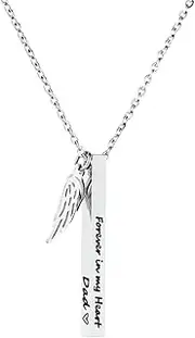 [CHENVA] Sympathy Gifts Forever In My Heart Memorial Necklace Loss of Loved One Gift Remembrance Jewelry for Her