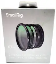 SmallRig 5 In 1 Attachable Filter Kit VND 2-32 & CPL & 1/4 Effect Black Mis