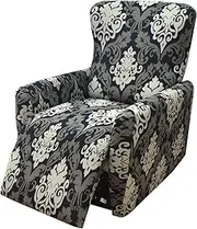 Stretch Recliner Couch Cover 4-Pieces 1Seat Recliner Chair Slipcovers with Pockets Sofa Cover Recliner Lazy Boy Furniture Protector for Living Room (Color : #28)